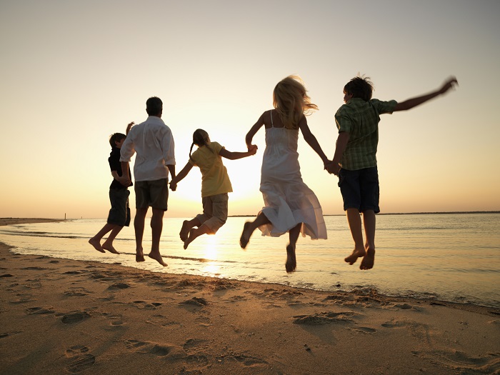 Jumping at the Beach